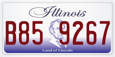IL license plate B859267