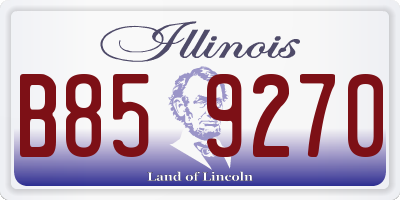 IL license plate B859270