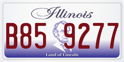 IL license plate B859277
