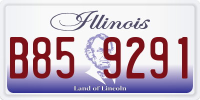 IL license plate B859291