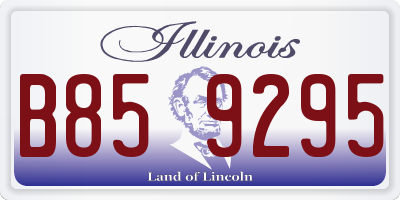IL license plate B859295