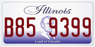 IL license plate B859399
