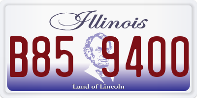 IL license plate B859400