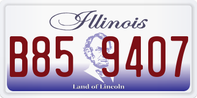 IL license plate B859407