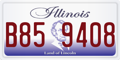 IL license plate B859408