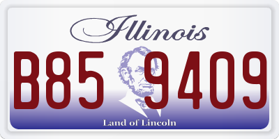 IL license plate B859409