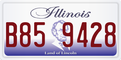 IL license plate B859428
