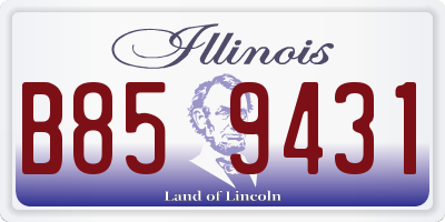 IL license plate B859431