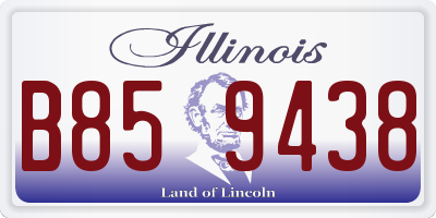 IL license plate B859438