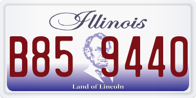IL license plate B859440