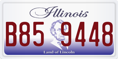IL license plate B859448