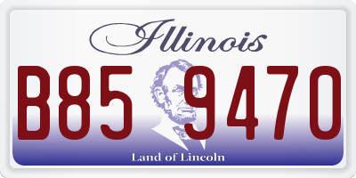 IL license plate B859470