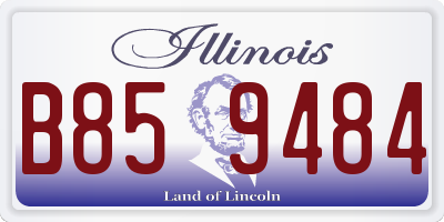 IL license plate B859484