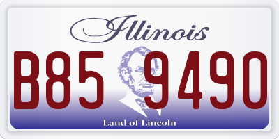 IL license plate B859490