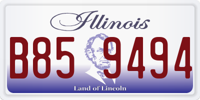 IL license plate B859494