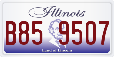 IL license plate B859507