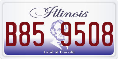 IL license plate B859508
