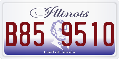 IL license plate B859510