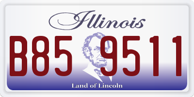 IL license plate B859511