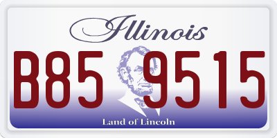 IL license plate B859515
