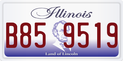 IL license plate B859519