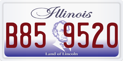 IL license plate B859520