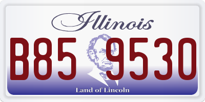 IL license plate B859530