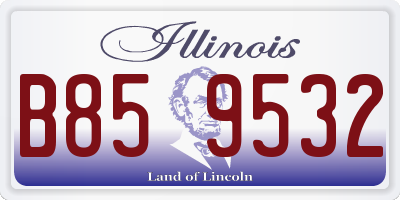 IL license plate B859532