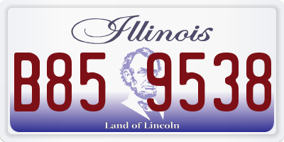 IL license plate B859538
