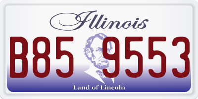 IL license plate B859553