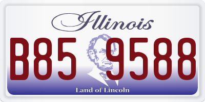 IL license plate B859588