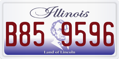 IL license plate B859596
