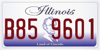 IL license plate B859601