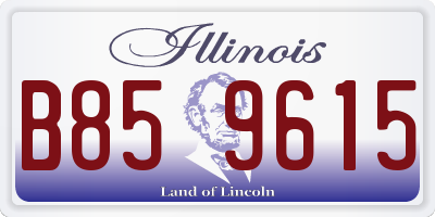 IL license plate B859615