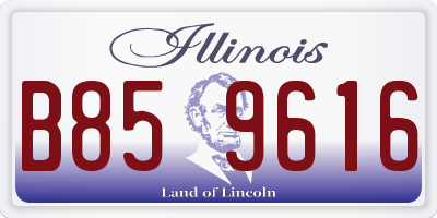 IL license plate B859616