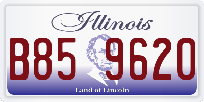 IL license plate B859620
