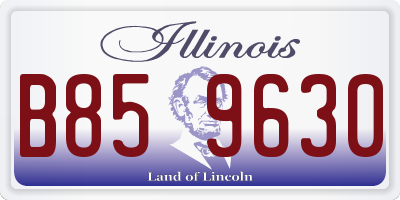 IL license plate B859630