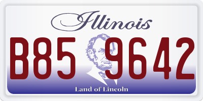 IL license plate B859642