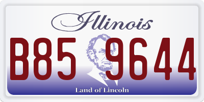 IL license plate B859644