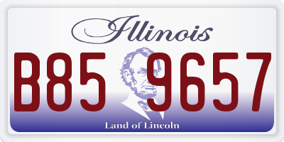 IL license plate B859657