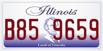 IL license plate B859659