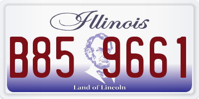 IL license plate B859661