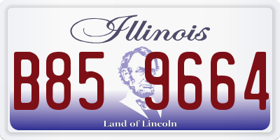 IL license plate B859664