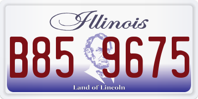 IL license plate B859675