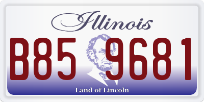 IL license plate B859681