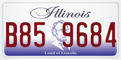 IL license plate B859684