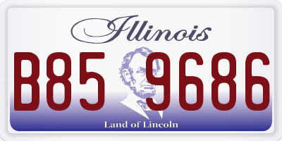 IL license plate B859686