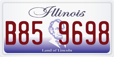 IL license plate B859698