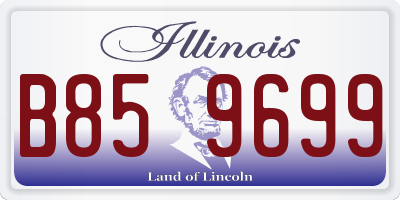 IL license plate B859699