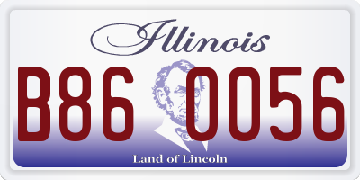 IL license plate B860056